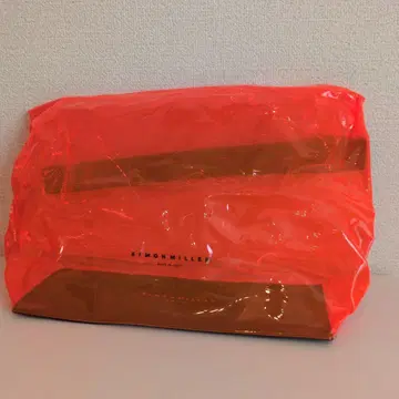 SIMONMILLER 오렌지 클러치백 스켈레톤 사이먼밀러