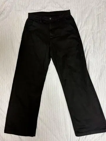 MR. OLIVE 블랙 와이드 데님 팬츠 L 사이즈