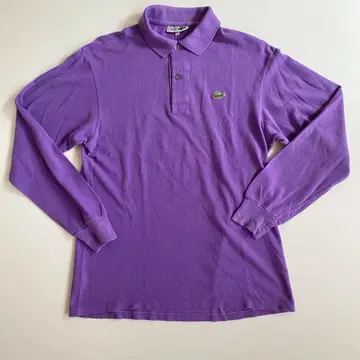 80s 프랑스제 라코스테 피케 셔츠 4 긴팔 라코스테 퍼플