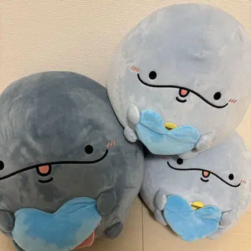 한정판 부모와 자식 돌고래 봉제 인형 3개 세트