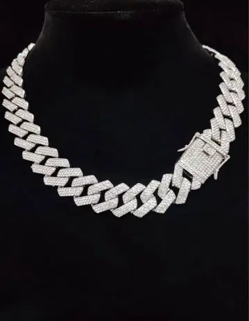 래퍼 목걸이 쿠바 링크 아이스 아웃 남성용 HIPHOP