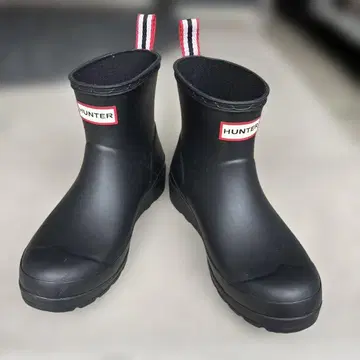 HUNTER 블랙 레인부츠