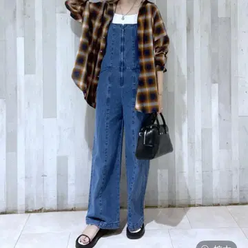 JEANASIS 오버 사이즈 체크 무늬 셔츠