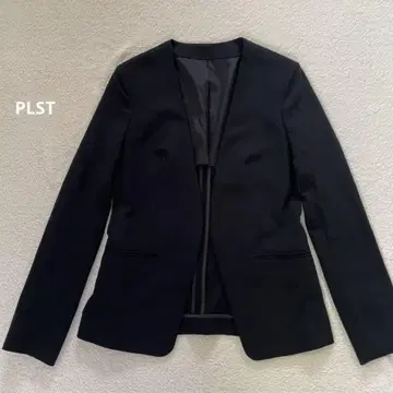 플라스테 PLST 심플 노카라 자켓 오피스 포멀 XS