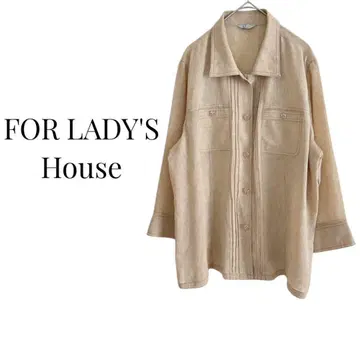 FORLADY'SHouse 일본제 셔츠 자켓 무지 캐주얼 베이지