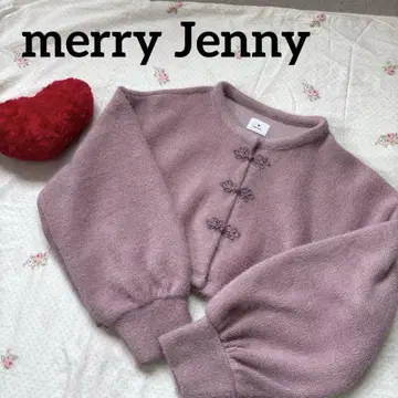 메리제니 merry jenny 차이나 니트 소 가디건 핑크