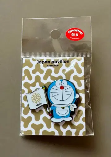 오사카 간사이 만박 도라에몽 일본관 핀 배지