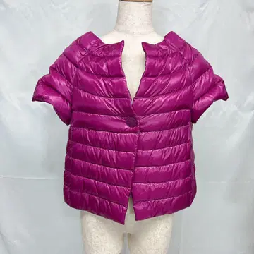 HERNO 헬노 다운 볼레로 반팔 자켓 퍼플