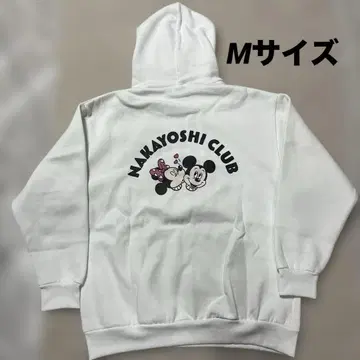 미사용 새상품 디즈니 상품 Nakayoshi CLUB 후드티 M 사이즈