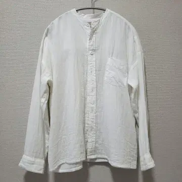 나카가와 마사시치 상점 면린넨 거즈 휴일 셔츠