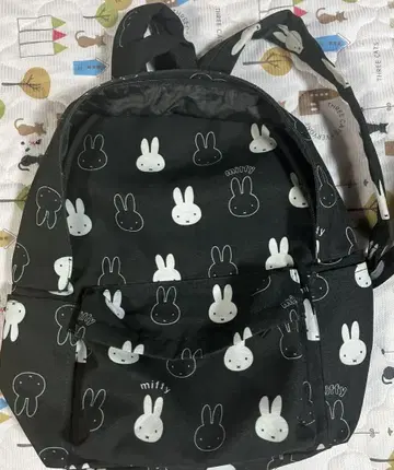 미피 패턴 나일론 백팩