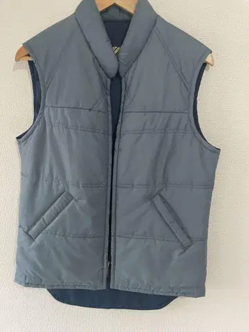 Sears 그레이 퀼팅 다운 베스트 S