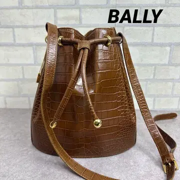BALLY 발리 크로커다일 버킷백 엠보 숄더백