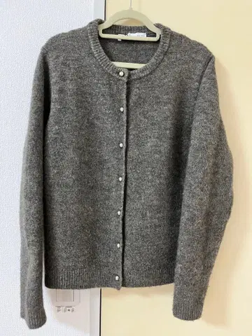 ZARA 메탈 버튼 가디건 L 사이즈 브라운