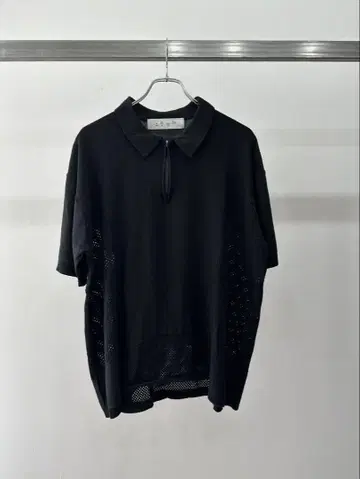 BAL 25SS VENTILATION MESH KNIT ZIP POLO
