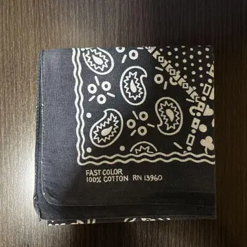 빈티지 반다나 쿠키 패턴 단색