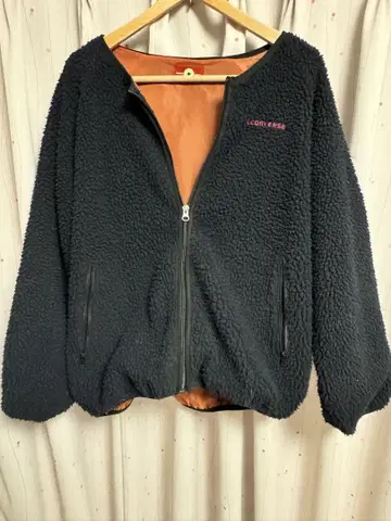 [CONVERSE] 보아 자켓 블랙 오렌지 여성용