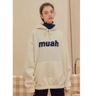 A'GEM/9 x .kom muah muah 후드티 풀오버 후디