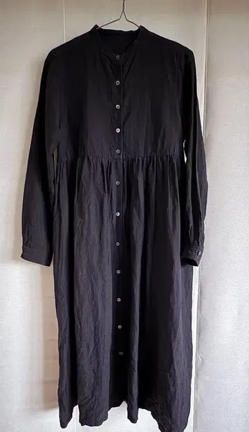 nest Robe 블랙 린넨 100% 원피스
