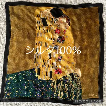 실크 100% 스카프 구스타프 클림트 키스 오스트리아 갤러리