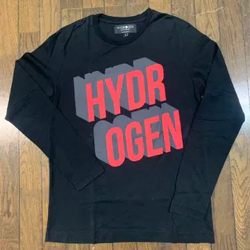 터키산 하이드로겐 롱 T셔츠 롱티 입체 프린트 블랙