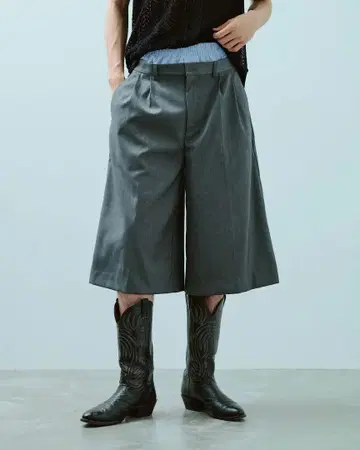 CAMPHOR WOOD wide slacks shorts M