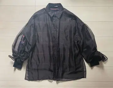 Whip Staff organdy check shir