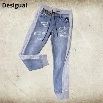 Desigual 미키 데님 스웨트 조거 팬츠