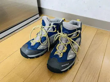 새상품급 몽벨 등산화 트레킹 슈즈 24.0cm 파랑/그레이