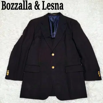 Bozzalla & Lesna 테일러드 자켓 네이비 골드 버튼 농