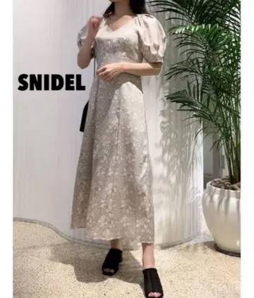 SNIDEL x Williammorris 내로우 프린트 원피스