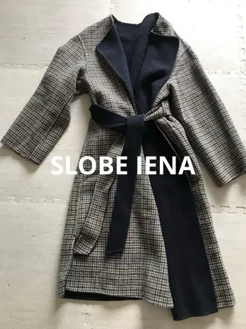 SLOBE IENA 롱 가운 코트 리버서블