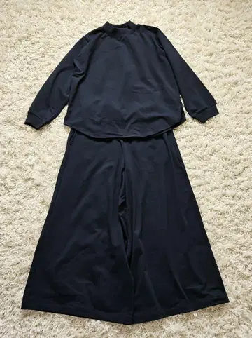 할메쿠 티셔츠 와이드 팬츠 셋업 L