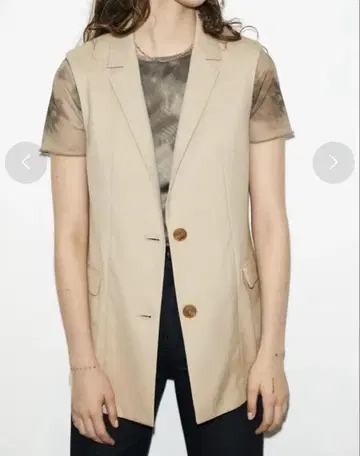 MOUSSY 테일러드 슬리브리스 자켓 베스트