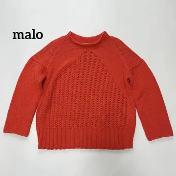 malo 마로 두꺼운 원단 니트 오렌지 이탈리아제 캐시미어 100%