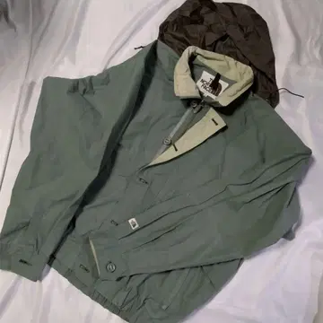 THE NORTH FACE 그린 점퍼 후드 부착 L 사이즈