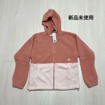 [새상품] adidas 플리스 자켓 L 핑크