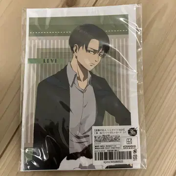 진격의 거인 리바이 복권 메이트 캔뱃지 엽서