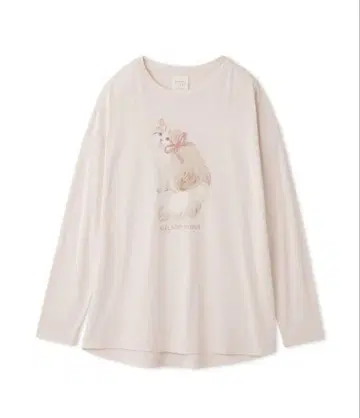 gelato pique CAT 원포인트 롱T 핑크