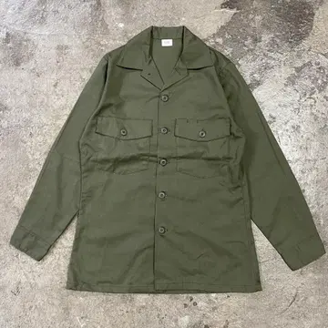 87년 납품 미군 실물 유틸리티 셔츠 밀리터리 올리브 긴팔