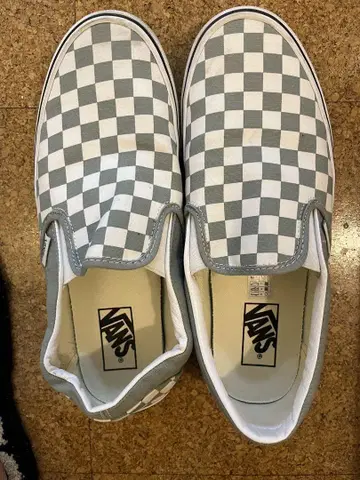 Vans 체크 무늬 슬립온 27.0