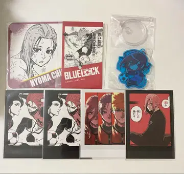 블루 록 치기리 효마 코스터 스티커 흑백 카드 데코라