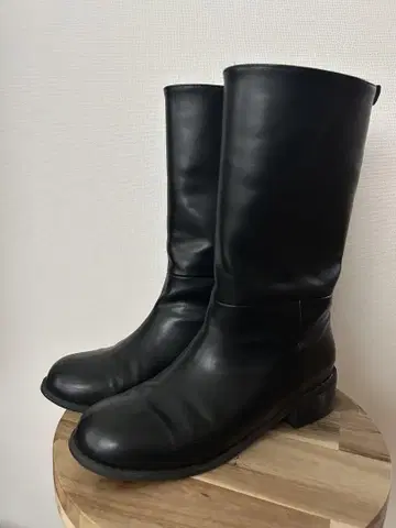 middle boots 24.0 한국 NOUVEL 블랙 미들 부츠