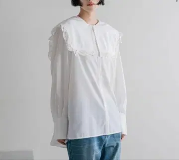 BIG 칼라 레이스 블라우스 로리즈팜 미사용 새상품 이번 시즌 신상