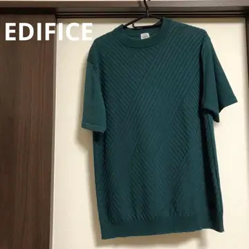EDIFICE 그린 컬러 니트