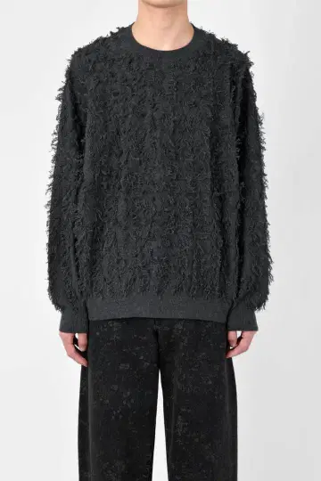 25SS HIGH GAUGE FRINGE PULLOVER KNIT