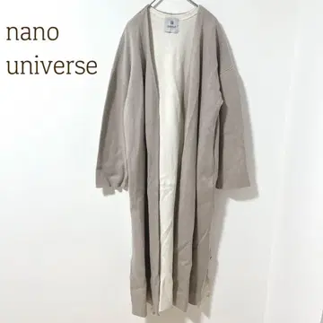 나노 유니버스 롱 가디건 코튼 혼방 프리 겉옷 슬릿