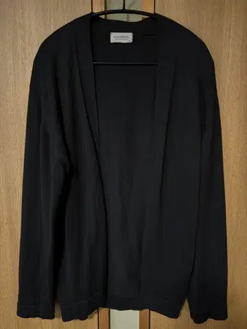 존스메들리 버튼리스 가디건 블랙 씨 아일랜드 코튼 M