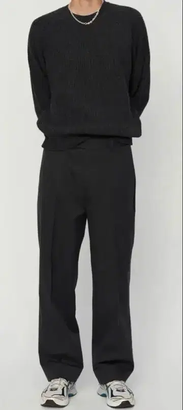 mfpen studio trousers dark grey S 사이즈