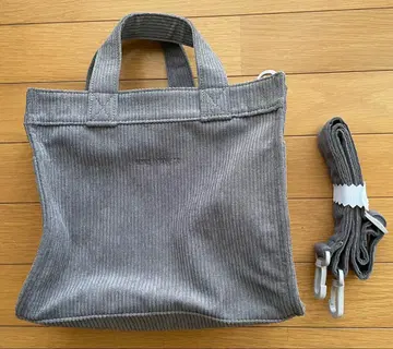 MONO COMME CA 모노사 코듀로이 토트백 그레이